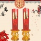 兴万鑫厂家3D龙凤灯5# 喜庆蜡烛水晶果冻酥油蜡烛无烟供佛灯